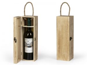 Drvena poklon kutija za flašu