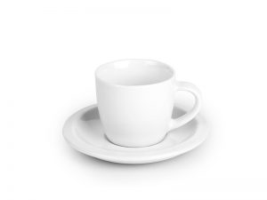 Porcelanska šolja i tacna za "Espresso" kafu, 100 ml